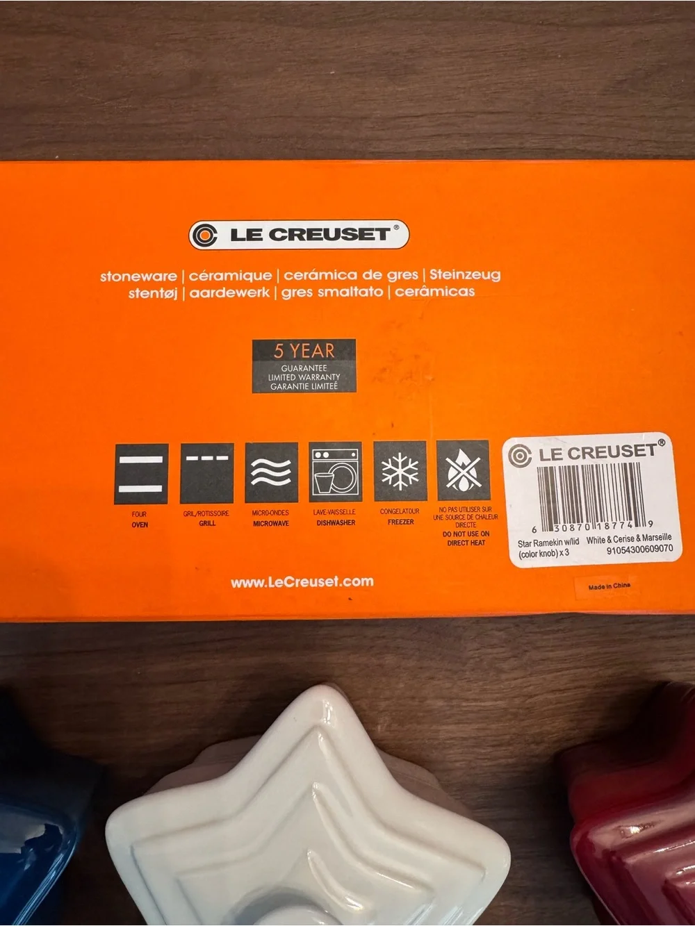 Le Creuset set star